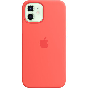 Чехол Apple для iPhone 12/12 Pro Silicone Case with MagSafe - Pink Citrus для iPhone 12/12 Pro Silicone Case with MagSafe - Pink Citrus - фото 2