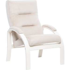 Кресло Leset Лион слоновая кость, ткань V18 стул leset скай металл белый велюр бежевый т01