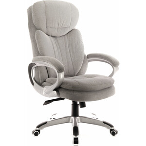 Кресло руководителя Everprof Boss T ткань серый кресло руководителя everprof trio grey tm ткань красный