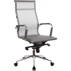 Кресло руководителя Everprof Opera M сетка серый кресло brabix wings mg 306 пластик белый хром сетка серое черное 532010