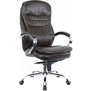 Кресло руководителя Everprof Valencia M кожа коричневый кресло руководителя everprof boss t ткань серый