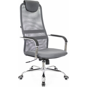 Кресло руководителя Everprof EP 708 TM сетка серый кресло brabix wings mg 306 пластик белый хром сетка серое черное 532010