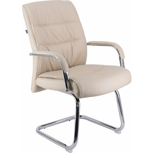 Кресло для посетителей Everprof Bond CF экокожа бежевый кресло руководителя everprof drift lux m кожа бежевый