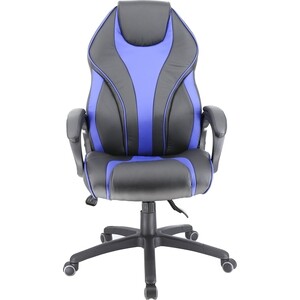 фото Геймерское кресло everprof wing экокожа синий