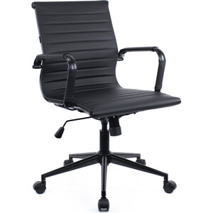 Операторское кресло Everprof Leo black T экокожа черный геймерское кресло everprof wing экокожа оранжевый
