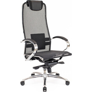 Кресло руководителя Everprof Deco сетка черный кресло офисное brabix flight ex0540 хром ткань сетка коричневое 531849