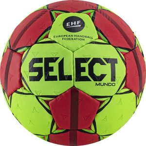 фото Мяч гандбольный select mundo арт. 846211-443, lille (р.0), пу, руч.сш, зелено-красный