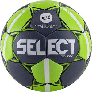Мяч гандбольный Select Solera арт. 843408-994, Lille (р.2), EHF Appr, 32 пан, ПУ, руч.сш, темносеро-лайм