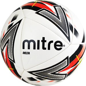 фото Мяч футбольный mitre delta one fifa pro арт. 5-b0091b49, р.5, fifa pro, 14 пан, тпу, маш.сш., бело-красно-черный