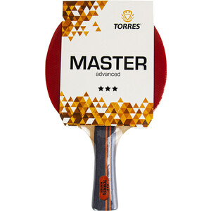 фото Ракетка для настольного тенниса torres master 3*, арт. tt21007, для тренировок, накладка 2,0 мм, конич. ручка