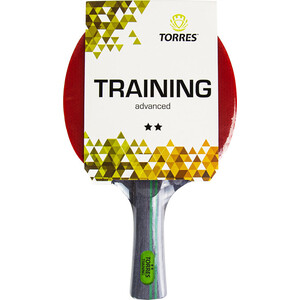 фото Ракетка для настольного тенниса torres training 2*, арт. tt21006, для любителей, накладка 1,5 мм, конич. ручка