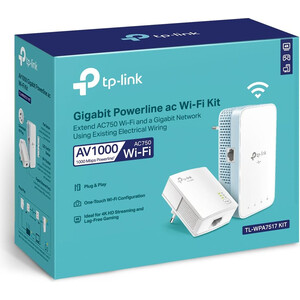 Сетевой адаптер TP-Link Powerline TL-WPA7517 KIT AV1000 Gigabit Ethernet (упак.:2шт)