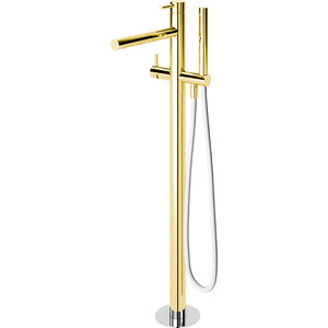Смеситель для ванны Cezares Czr напольный, золото (CZR-B-VDP-03) держатель для штор шар 2 шт 10 см коричневое золото вставки прозрачный