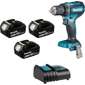 фото Аккумуляторная дрель-шуруповерт makita ddf485rf3j