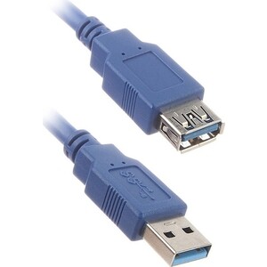 Кабель AOPEN USB3 AM-AF 3M ACU302-3M кабель usb 2 0 am bm 5 0м buro ферритовые кольца серый usb2 0 am bm 5m mg 817262