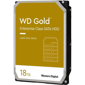 Жесткий диск Western Digital (WD) SATA 18TB 7200RPM 6GB/S 512MB GOLD WD181KRYZ