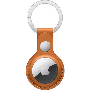 фото Брелок-подвеска apple для airtag с кольцом для ключей, цвет золотистая охра (mmfa3zm/a)
