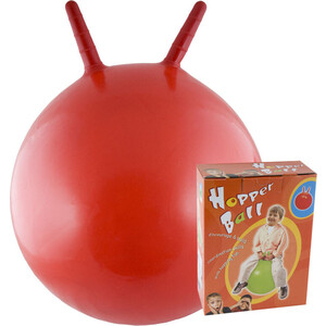 фото Мяч-попрыгун innovative стандарт, арт. 17100, красный, с ручками, пвх, диам. 45 см