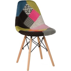 фото Стул la-alta patchwork в стиле eames розовый