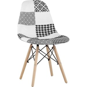 Стул La-Alta Patchwork в стиле Eames черно-белый стул la alta florence барный в стиле eames белый