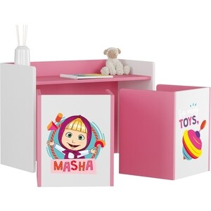 фото Комплект детский стол со стулом смарт маша и медведь playtime