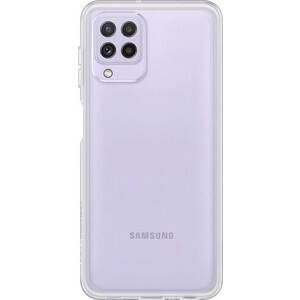 фото Чехол (клип-кейс) samsung galaxy a22 soft clear cover прозрачный (ef-qa225ttegru)