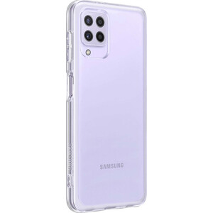 фото Чехол (клип-кейс) samsung galaxy a22 soft clear cover прозрачный (ef-qa225ttegru)