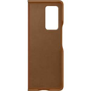 фото Чехол (клип-кейс) samsung galaxy z fold2 leather cover коричневый (ef-vf916laegru)