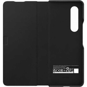 фото Чехол (клип-кейс) samsung galaxy z fold3 leather flip cover черный (ef-ff926lbegru)