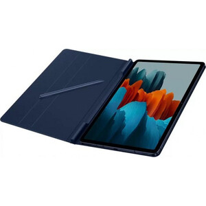 фото Чехол samsung galaxy tab s7 book cover полиуретан темно-синий (ef-bt630pnegru)