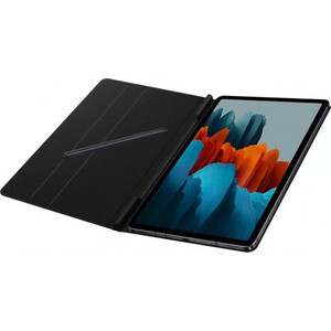 фото Чехол samsung galaxy tab s7 book cover полиуретан черный (ef-bt630pbegru)