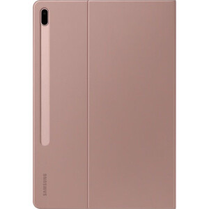 фото Чехол samsung galaxy tab s7+/fe book cover полиуретан розовое золото (ef-bt730paegru)