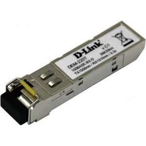 Трансивер D-Link 220T/20KM/A1A WDM SFP 100Base-BX-D Tx:1550nm Rx:1310nm singlemode 20km d link dph 120s f1c voip phone support call control protocol sip russian menu p2p connections 2 10 100base tx fast ethernet acoustic echo cancell