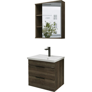 Мебель для ванной Grossman Форта 70х46 темный дуб галифакс зеркальный шкаф 60x70 см дуб галифакс grossman форта 206003