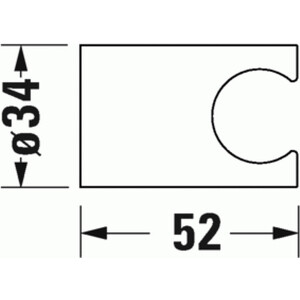 фото Держатель для душа duravit universal хром (uv0620000000)