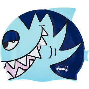 фото Шапочка для плавания детская fashy childrens silicone cap, арт. 3048-00-85, силикон, т.сине-голубой