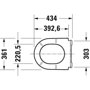 фото Сиденье для унитаза duravit d-neo с микролифтом (21610000)