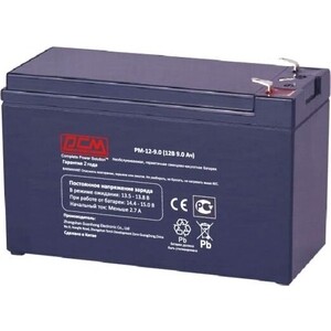 Батарея PowerCom PM-12-9.0 (PM-12-9.0) батарея для ибп powercom pm 12 7 2 12в 7 2ач