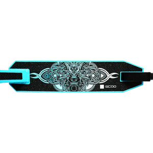 фото Трюковый самокат y-scoo wolf 110 mm black aqua