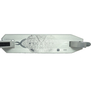 фото Трюковый самокат y-scoo wolf 110 mm white grey