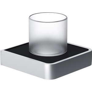 стакан стеклянный с настенным держателем savol 87 s 008758 Стакан для ванной Damixa Jupiter с настенным держателем (DA7734300)