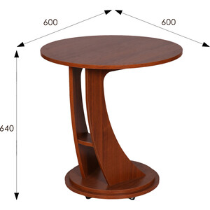 Подкатной столик Мебелик Акцент-2 орех (П0003922)
