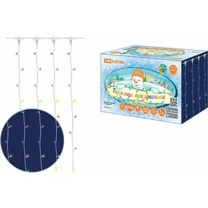 

Гирлянда светодиодная TDM ELECTRIC ''Занавес'' 1,5х1,5 м, 168LED, многоцветн., 8 режимов, 250 В, IP20, "Занавес" 1,5х1,5 м, 168LED, многоцветн., 8 режимов, 250 В, IP20