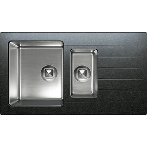 Кухонная мойка Tolero Twist TTS-890K №911 черный (474469) смеситель для кухни tolero дуо под фильтр 911 черный 694906