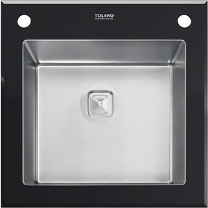 Кухонная мойка Tolero Ceramic Glass TG-500 черный (765048) кухонная мойка seaman eco glass smg 610w gun b gun white