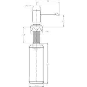 Дозатор для моющих средств Sapho X-Round хром (SP023)