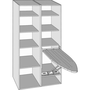 Встроенная гладильная доска Shelf.On Табула с механизмом