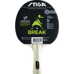 фото Ракетка для настольного тенниса stiga break wrb, 1211-5918-01 1,8 мм ittf, конич. ручка