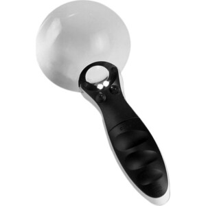 

Лупа Kromatech ручная круглая 8/20D, 90 мм, с подсветкой (2 LED), черно-белая G288-090, ручная круглая 8/20D, 90 мм, с подсветкой (2 LED), черно-белая G288-090