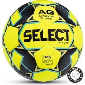 Мяч футбольный Select X-Turf IMS жел/чер/син, 5 X-Turf IMS жел/чер/син, 5 - фото 1